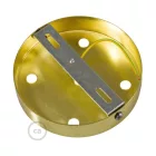 Cylindrical metal 5-hole ceiling rosette set