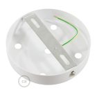 Cylindrical metal 5-hole ceiling rosette set