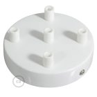 Cylindrical metal 5-hole ceiling rosette set