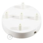 Cylindrical metal 5-hole ceiling rosette set