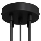 Cylindrical metal 5-hole ceiling rosette set