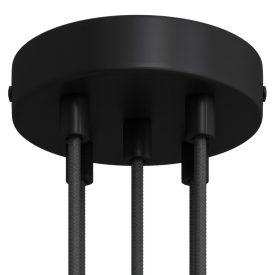 Cylindrical metal 5-hole ceiling rosette set