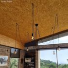 Cylindrical metal 5-hole ceiling rosette set