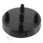 Cylindrical metal 5-hole ceiling rosette set