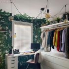 Cylindrical metal 5-hole ceiling rosette set