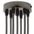 Cylindrical metal 7-hole ceiling rosette set