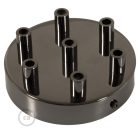 Cylindrical metal 7-hole ceiling rosette set
