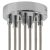 Cylindrical metal 7-hole ceiling rosette set