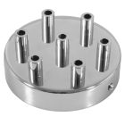 Cylindrical metal 7-hole ceiling rosette set