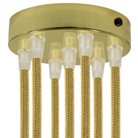  Cylindrical metal 7-hole ceiling rose kit