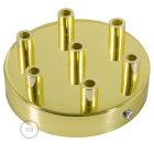 Cylindrical metal 7-hole ceiling rosette set