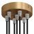  Cylindrical metal 7-hole ceiling rose kit