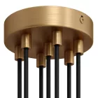 Cylindrical metal 7-hole ceiling rosette set