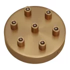 Cylindrical metal 7-hole ceiling rosette set