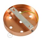 Cylindrical metal 7-hole ceiling rosette set