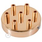 Cylindrical metal 7-hole ceiling rosette set