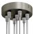 Cylindrical metal 7-hole ceiling rosette set