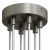 Cylindrical metal 7-hole ceiling rosette set