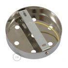 Cylindrical metal 7-hole ceiling rosette set