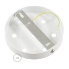 Cylindrical metal 7-hole ceiling rosette set