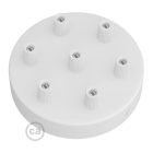 Cylindrical metal 7-hole ceiling rosette set