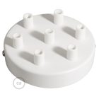 Cylindrical metal 7-hole ceiling rosette set