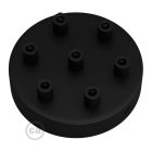 Cylindrical metal 7-hole ceiling rosette set