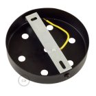 Cylindrical metal 7-hole ceiling rosette set