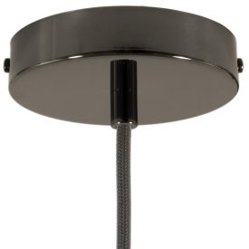 Cylindrical metal ceiling rosette set