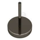 Cylindrical metal ceiling rosette set with 15 cm cable clamp