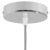 Cylindrical metal ceiling rosette set