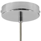 Cylindrical metal ceiling rosette set