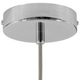 Cylindrical metal ceiling rosette set