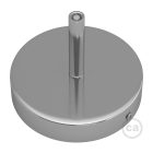 Cylindrical metal ceiling rosette set with 7 cm cable clamp