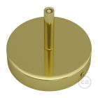 Cylindrical metal ceiling rosette set with 7 cm cable clamp