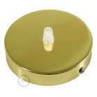 Cylindrical metal ceiling rosette set