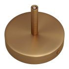 Cylindrical metal ceiling rosette set with 7 cm cable clamp