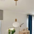 Cylindrical metal ceiling rosette set with 15 cm cable clamp