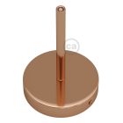 Cylindrical metal ceiling rosette set with 15 cm cable clamp