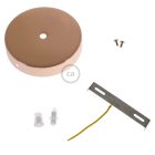 Cylindrical metal ceiling rosette set