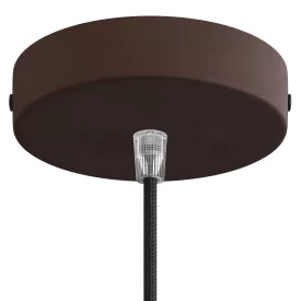 Cylindrical metal ceiling rosette set