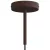Cylindrical metal ceiling rosette set with 15 cm cable clamp