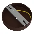Cylindrical metal ceiling rosette set with 15 cm cable clamp