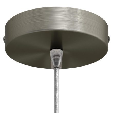 Cylindrical metal ceiling rosette set