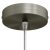 Cylindrical metal ceiling rosette set