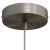 Cylindrical metal ceiling rosette set