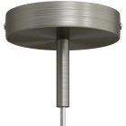 Cylindrical metal ceiling rosette set with 7 cm cable clamp