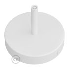 Cylindrical metal ceiling rosette set with 7 cm cable clamp