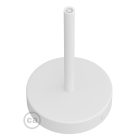 Cylindrical metal ceiling rosette set with 15 cm cable clamp