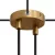 Mini cylindrical metal ceiling rosette set with 2 center holes + 4 side holes
